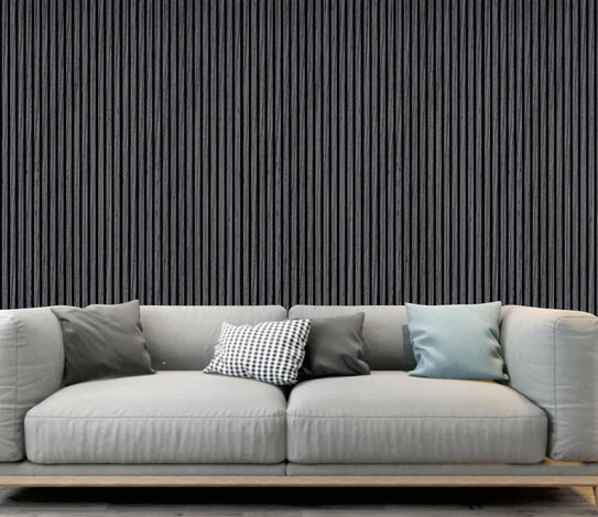 Wall Panel 01C - Dark Grey - Acoustic - 60 x 240cm per panel