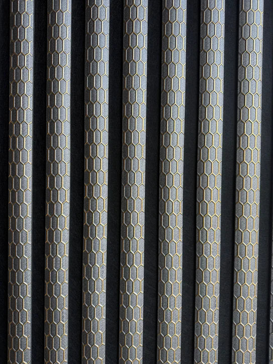 Wall Panel 013A / PS G-Grey (Acoustic) - 60x240x1.8cm per panel