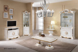 Ben Company Classic Betty Italian High Gloss White & Gold Coffee Table