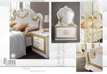 New Stunning PALOMA Italian High Gloss Bedroom Set with 4/6  Doors Wardrobe
