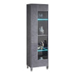 Ben Company Vittoria Grey Italian Entertainment Tv Unti and Single Doors/Vitrine