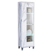Ben Company Vittoria Italian Single Doors Display Unit and Plasma Large TV stand set white