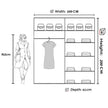New York 2 Doors Sliding Mirrored Wardrobe 90cm