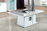 Vogue Italian Tv Cabinet & Coffee Table In White High Gloss Speical Offer