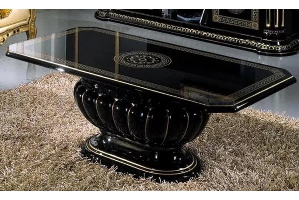 Rosella Versa Design ITALIAN Black and Gold Corner Vitrine Cabinet H2O Design