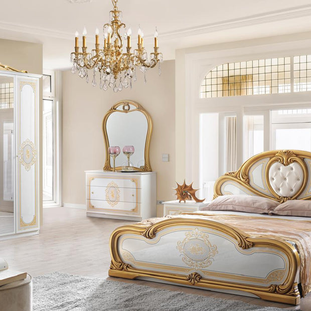 New Stunning CLARISSA Italian High Gloss 4Doors Wardrobe Bedroom Set OFFER PRICE