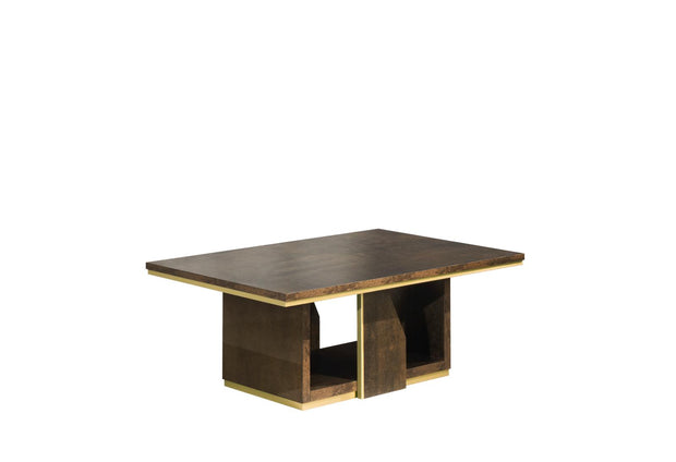 Desire Italian Coffee Table in Bronze & Gold Finish