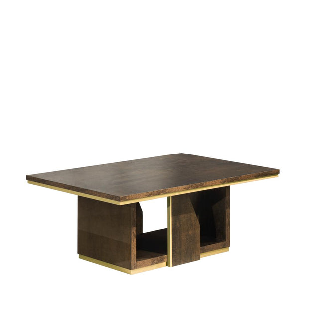 Desire Italian Coffee Table in Bronze & Gold Finish
