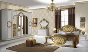 Borocoo Italian High Gloss Bedroom Set with 4 Doors Wardrobe Special Offer £999