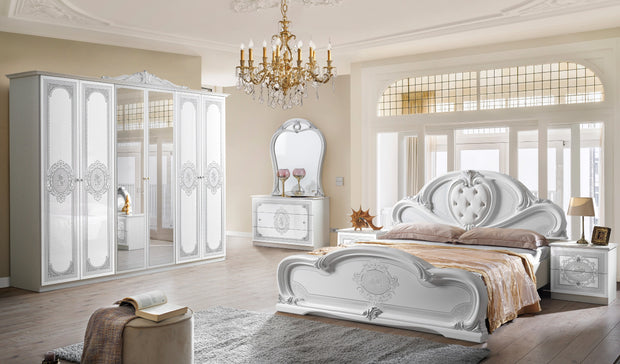 New Stunning CLARISSA Italian High Gloss 4Doors Wardrobe Bedroom Set OFFER PRICE