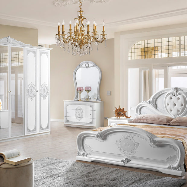 New Stunning CLARISSA Italian High Gloss 4Doors Wardrobe Bedroom Set OFFER PRICE