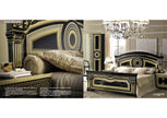 Camel Group Aida Original High Lacquer Italian 4 Doors Black-Gold Bedroom Set