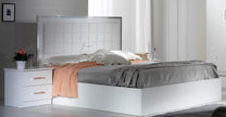 BEN COMPANY New Ambra Black / White High Gloss Luxury Italian 4DooBedroom Set