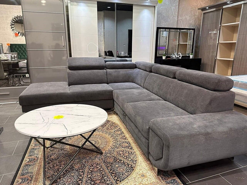 Artic Sofa bed with storage Left Hand/ Right Hand Facing Corner/ Grey
