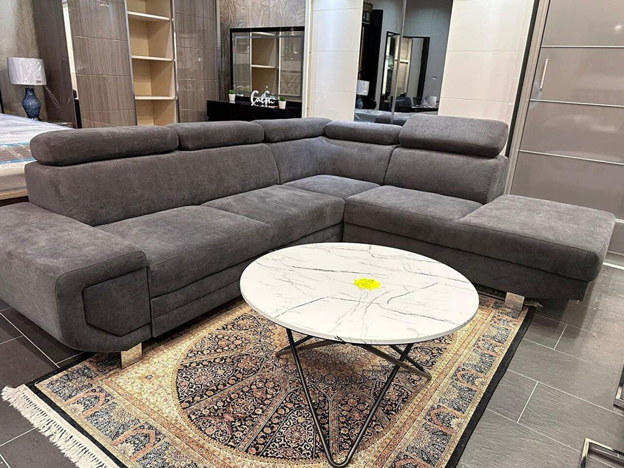 Artic Sofa bed with storage Left Hand/ Right Hand Facing Corner/ Grey