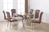 Bela Marble Stone Dining Table Set With 6 Chairs New Design OFFER PRICES