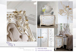 New Luxury Margret Italian High Gloss Bedroom Set + 6 Doors Wardrobe (Low Stock)