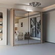 New York 2 Doors Sliding Mirrored Wardrobe 180cm