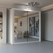 New York 2 Doors Sliding Mirrored Wardrobe 180cm