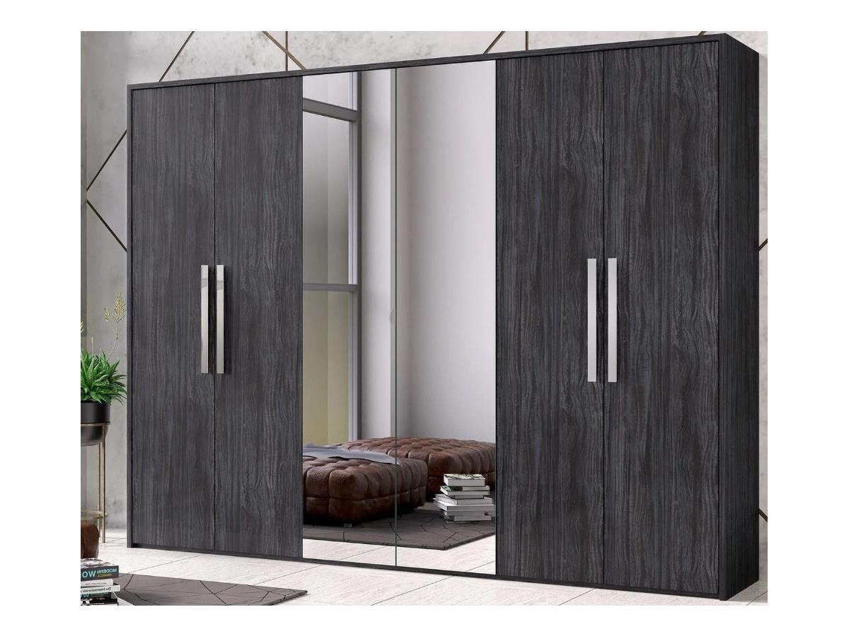 H2O Design Christine Italian Bedroom Set + 4 Doors Wardrobe in Ambrosiana Grey