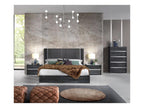 H2O Design Christine Italian Bedroom Set + 4 Doors Wardrobe in Ambrosiana Grey