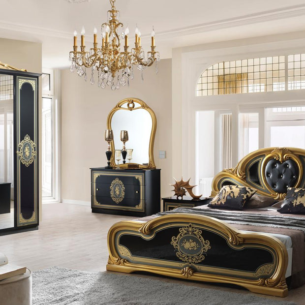 New Stunning CLARISSA Italian High Gloss 4Doors Wardrobe Bedroom Set OFFER PRICE