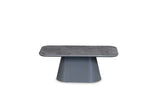 Davos Grey Oval Ceramic Dining Table 160cm | Contemporary Dining Set Collection