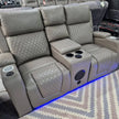 CNC FLORIDA 3+2 ELECTRIC LED RECLINING BLUETOOTH SPEAKER AIRE LEATHER SOFA