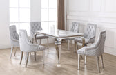 Bela Marble Stone Dining Table Set With 6 Chairs New Design OFFER PRICES