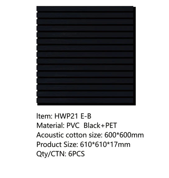 HWP 21E - Black - Wall Hanging - (1 Carton / 12pcs)