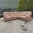 CNC Halifax Leather Electric Recliner Corner Sofa-USB Ports/LED LIGHTS/CUP HOLDERS