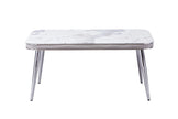 Luxe Dining Table with 6 Forma Chairs Grey/Gold