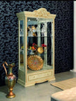 Leonardo IVORY/GOLD High Gloss Finish Italian 2 Doors China Cabinet CAMLE GROUP