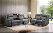 Amazing Offer Lisbon Leather 3+2 Seater Electric RECLINER + Cup holder + LED lights + USB port