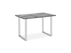 Tokyo Grey Stone Effect Glass Top Dining Set (Table & 4 Chairs)