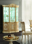 Luxury MEDUSA Italian Cream & Gold 3 Door Display Cabinet by Camel Group Italy