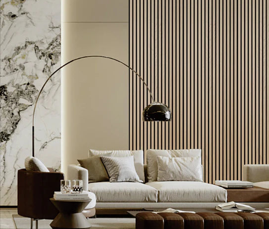 Wall Panel 01A - Natural Oak - Acoustic - 60 x 240cm per panel