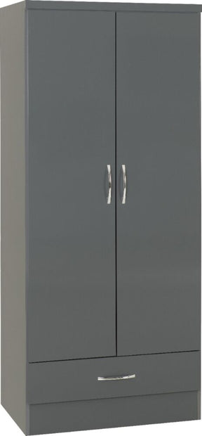 Nevada 2 Door 1 Drawer Wardrobe