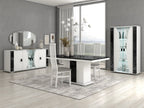 Nevada Marble Effect-White Italian H/Gloss Living Room Furniture From STM Design