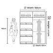 New York 2 Doors Sliding Mirrored Wardrobe 120cm