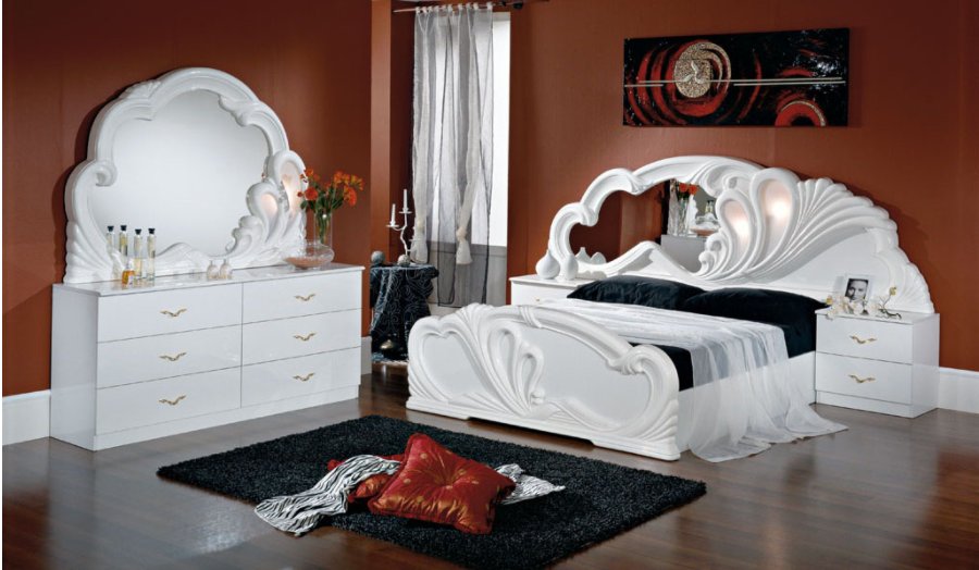 Dima Mobili Paola Classic Italian White Bedroom Set