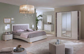 New Luxury Ruby  Italian 4 Door Wardrobe Bedroom Set Grey STM Design Offer Price