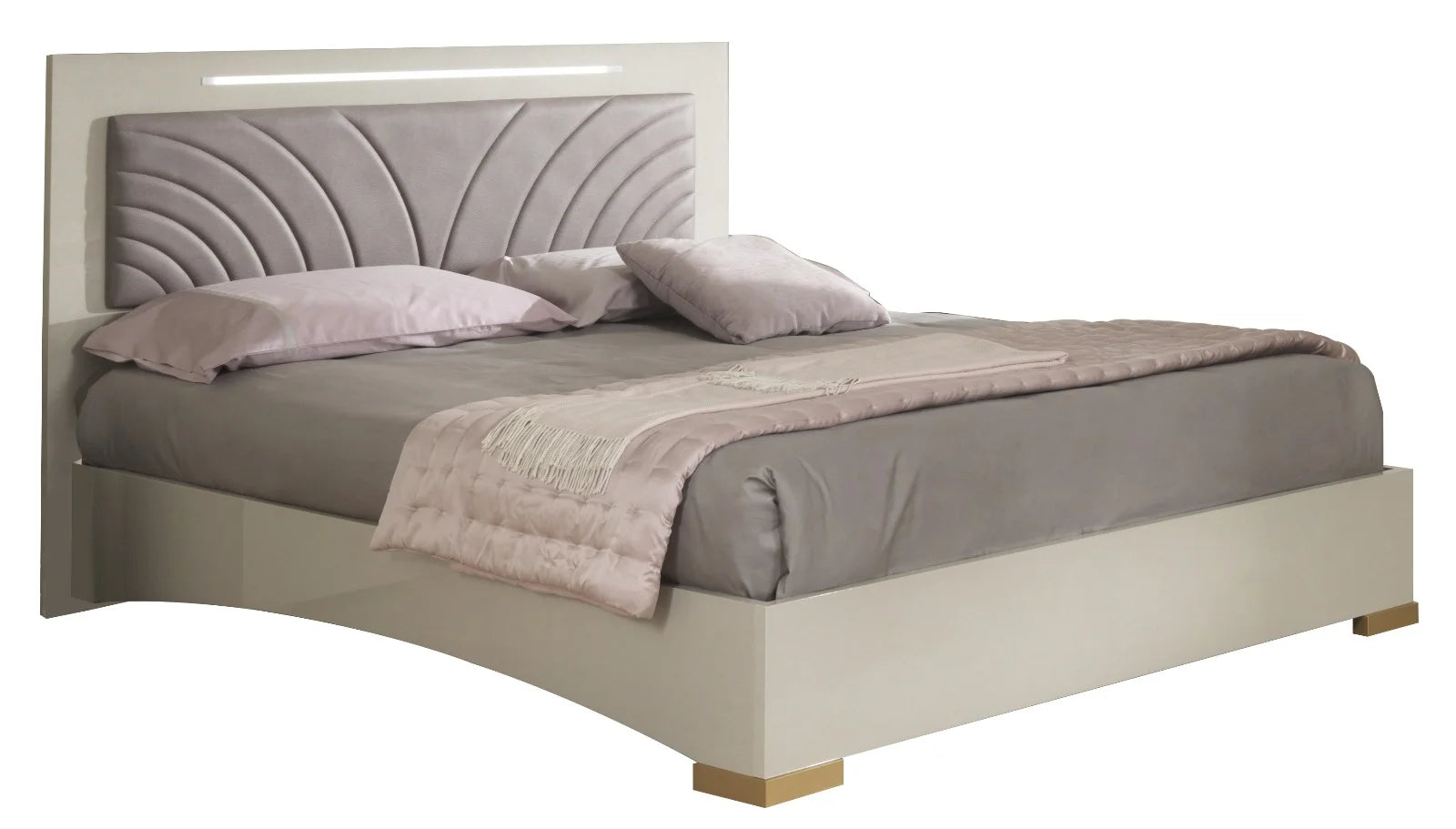 New Luxury Ruby  Italian 4 Door Wardrobe Bedroom Set Grey STM Design Offer Price