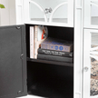 Torino White Wood Frame And 3 Drawer 3 Door Wood Sideboard Cabinet