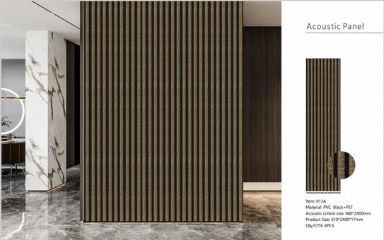 Wall Panel 013B / PS G-Brown (Acoustic) - 60x240x1.8cm per panel