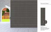 Wall Panel 013A / PS G-Grey (Acoustic) - 60x240x1.8cm per panel
