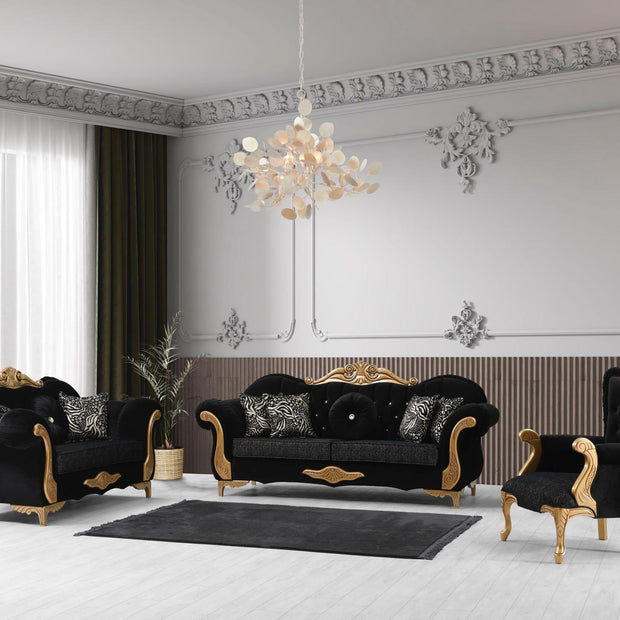 DYNASTY ARABIAN DESIGN CREAM SOFA SET