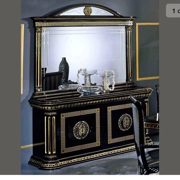 New Design Aurora Italian H-Gloss Beige/Gold Buffet Sideboard Unit H2O Design