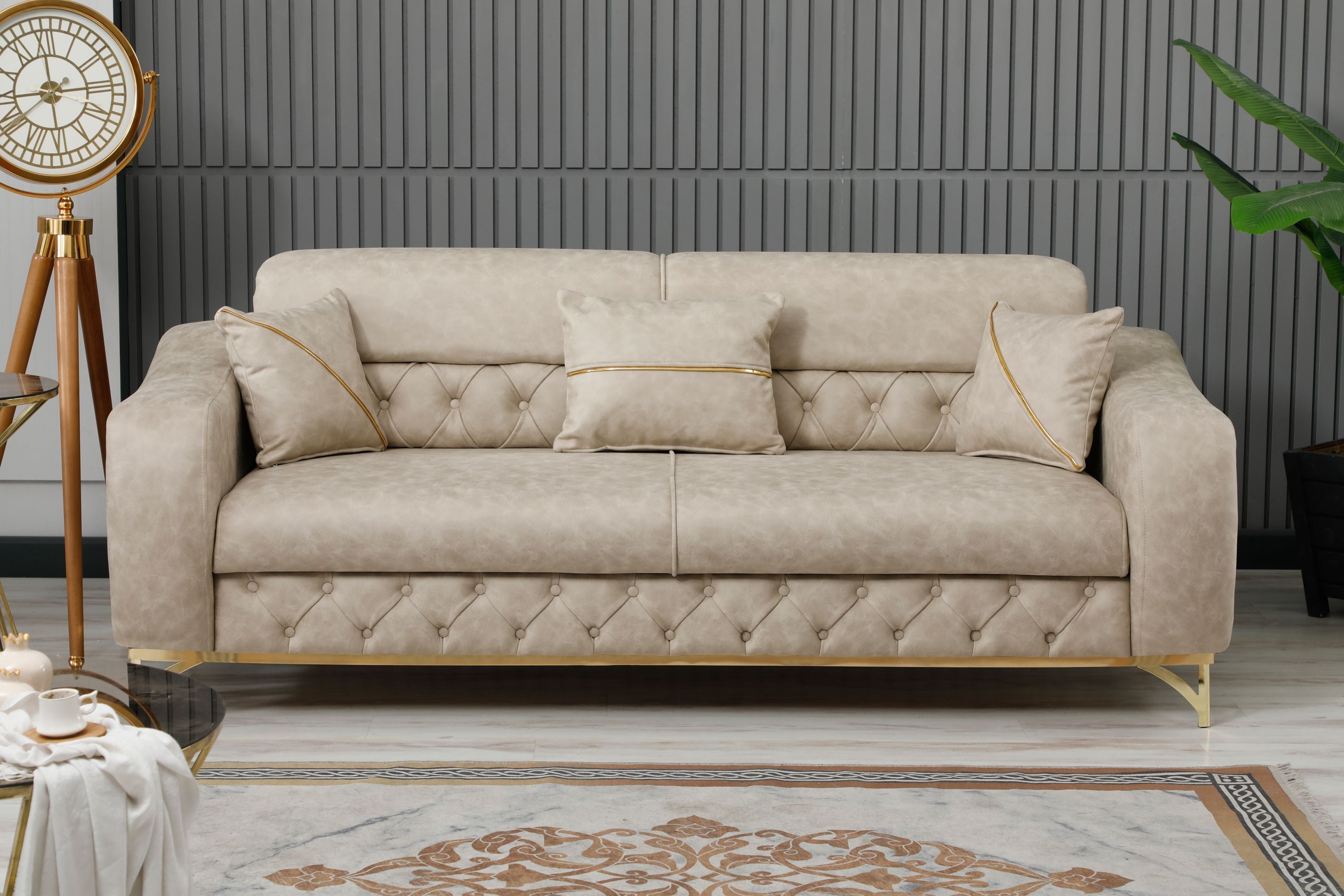 Zentara Chesterfield Sofa Bed Set