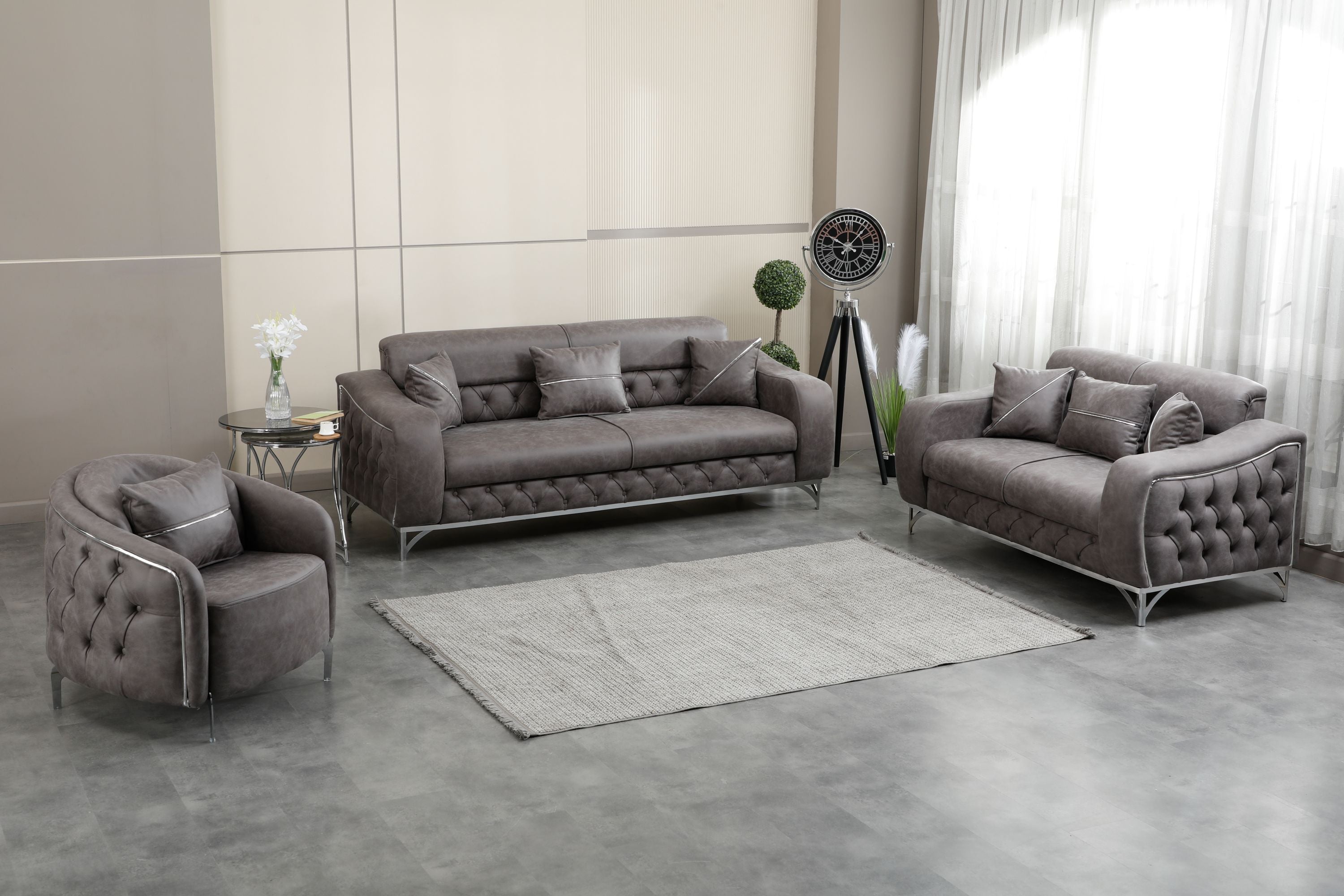 Zentara Chesterfield Sofa Bed Set